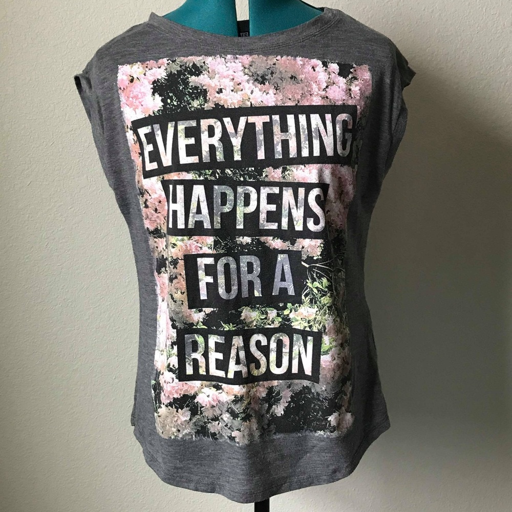 SWS Collection Gray REASON Tee with Split Back